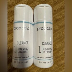 LOT OF 2 Proactiv Cleanse Renewing Cleanser Face Wash Acne 2 oz ea EXP 2027